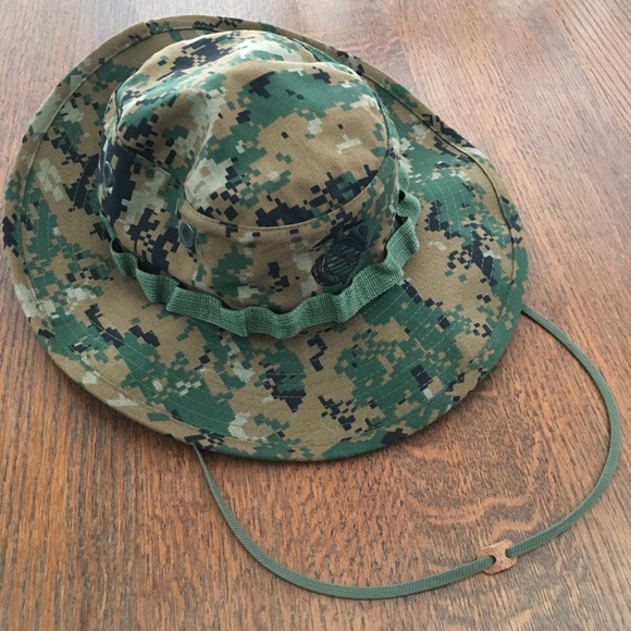 camo wide brim hat